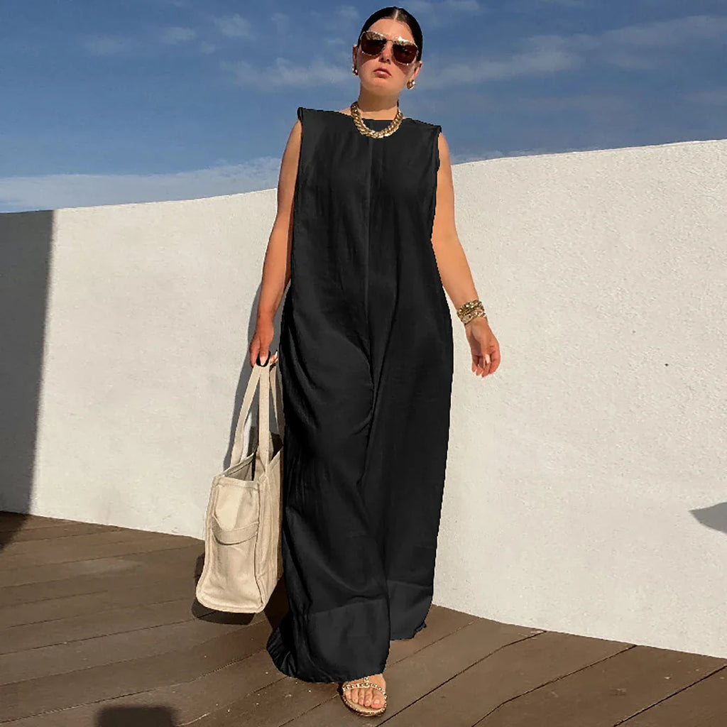 Envy NYC Envy NYC Sleeveless Wide Leg Fitness Jumpsuit — detail shot 6
