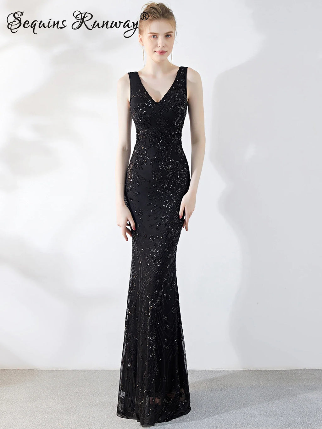 Envy NYC Envy NYC Maxi Sequin Party Dress — detail shot 8