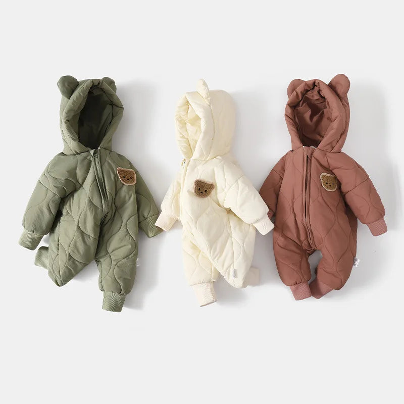 SORI STYLE Warm Winter Baby Romper Bear Jumpsuit — main product shot