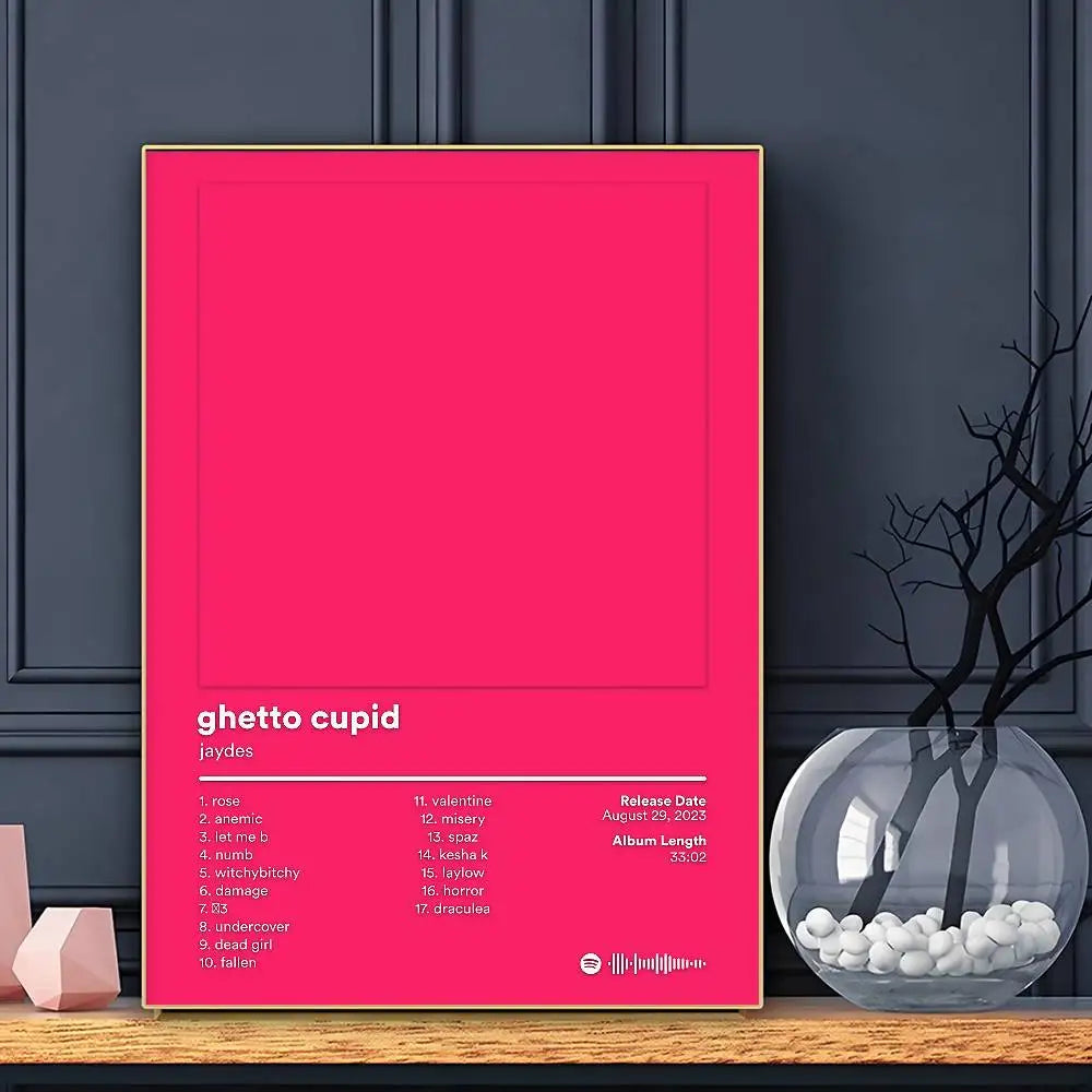 Rapper Jaydes Poster Sticky Wall Art Printing Waterproof Home Living Bed Room Bar Aesthetic Decor