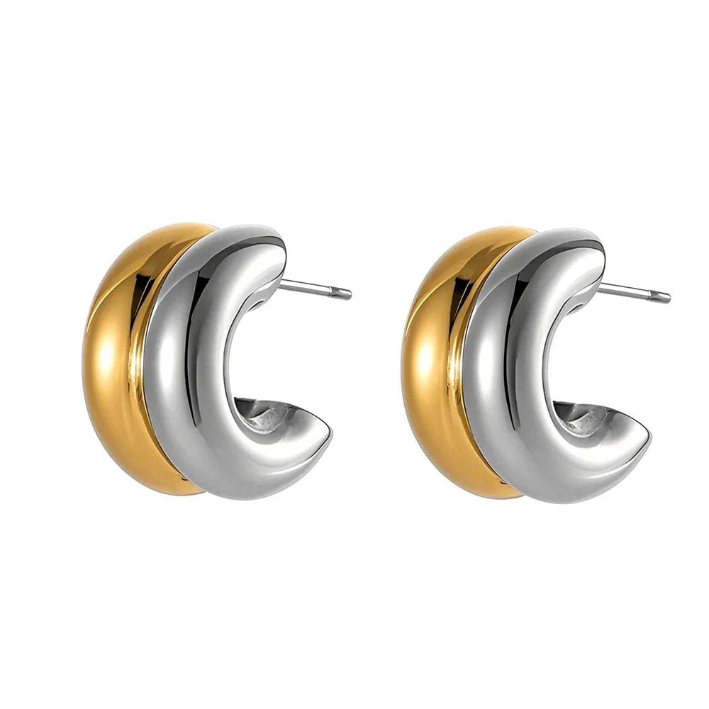 SORI STYLE Hypoallergenic Geometric Stud Earrings for Women — feature highlight