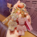 MyClosetAid Rhinestones Bear Keychain — main product shot