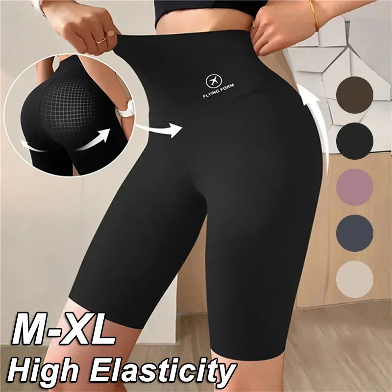 Perfecsy M-XL Women Shorts Sports Shorts For Women New Cycling Jogging Fitness High Waist Push Up Gym shorts Leggings Yoga Cl