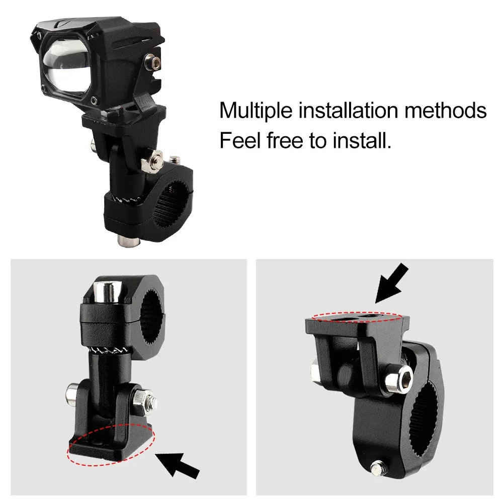 Motorcycle Crash Bars Foglights Mounting Bracket Motorbike Highway Bar Driving Light Mount Crash Bars Spotlight Mount Clamp