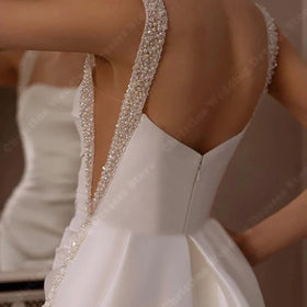 Envy NYC Satin Mermaid Bridal Gown