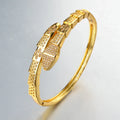 Envy NYC Envy NYC Snake CZ Zircon Bangle Bracelet — lifestyle worn / used context