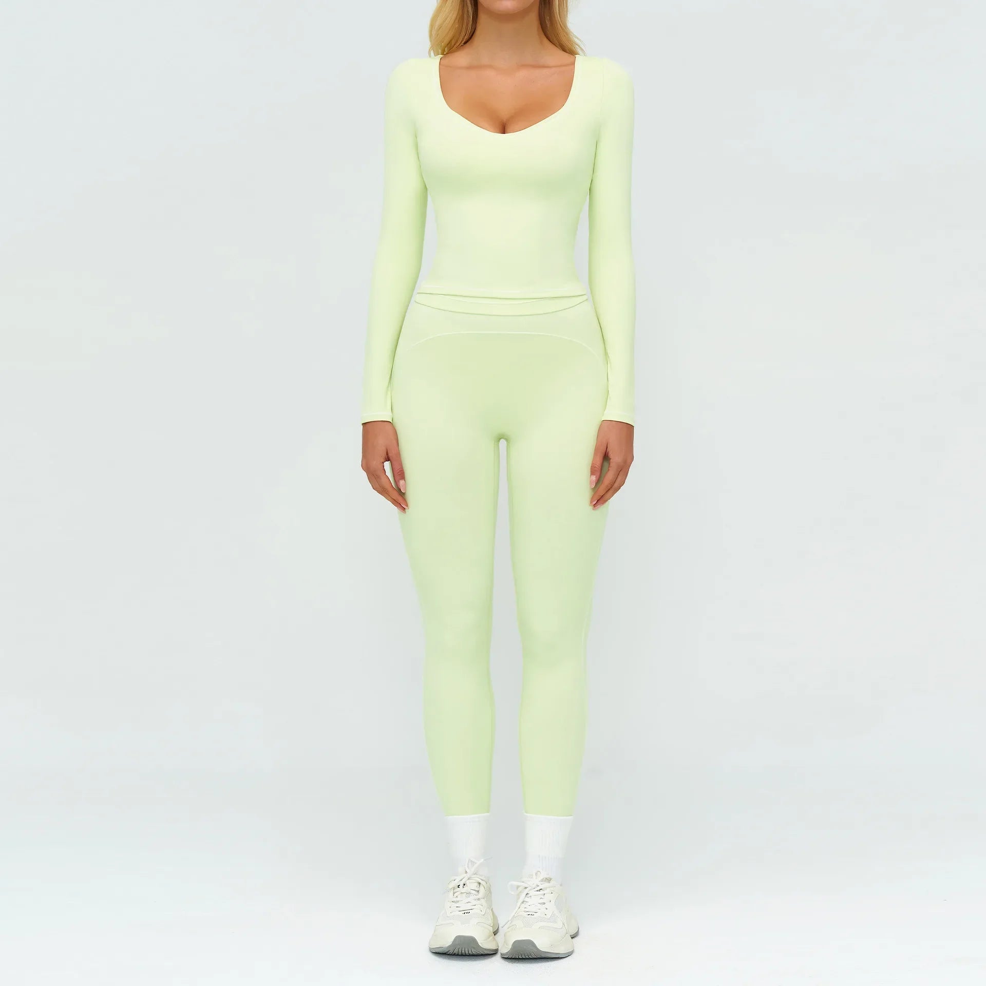 Women's Yoga Set 2 Piece Tracksuit Long Sleeve Sportswear