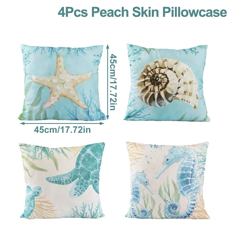 Perfecsy Under The Sea Summer Ocean Theme Birthday Party Decor Kids Boy Background Cute Dolphin Starfish Decoration Event Ban