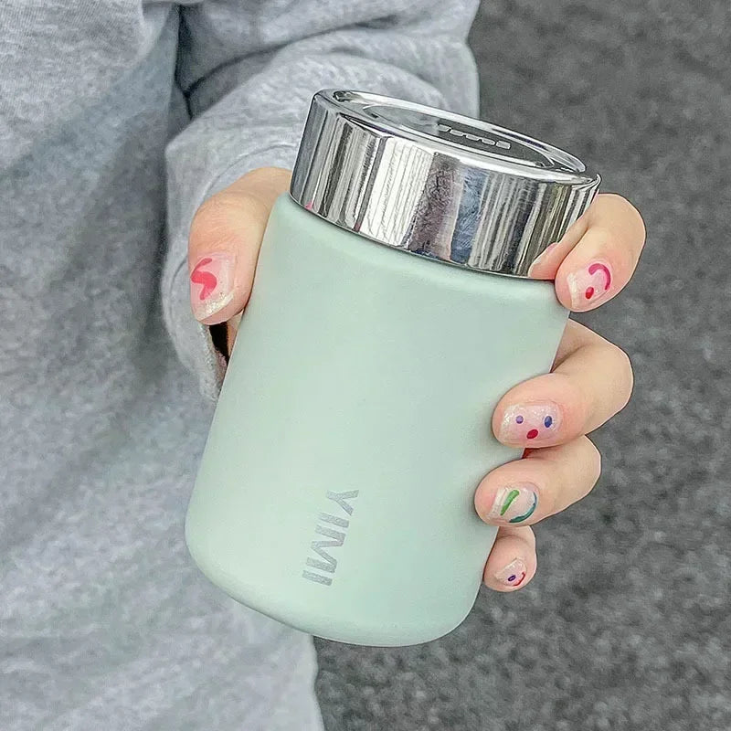 230ml Mini Stainless Steel 316 Thermos Mug Fashion Portable Pocket Vacuum Flask Coffee Tea Thermal Water Bottle Tumbler — view 5