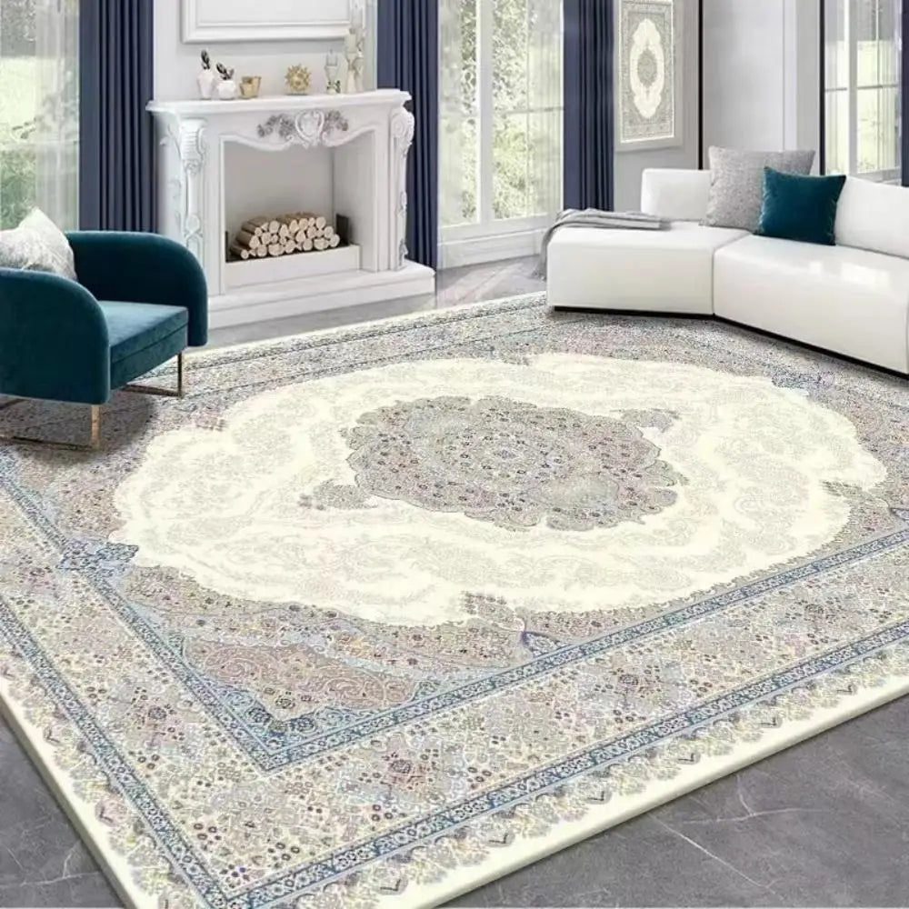 Perfecsy VIKAMA Boho Luxury Carpet Crystal Velvet Bedroom Living Room Mat Home Decor Vintage Exotic Modern Minimalist Large A