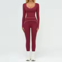 Women's Yoga Set 2 Piece Tracksuit Long Sleeve Sportswear