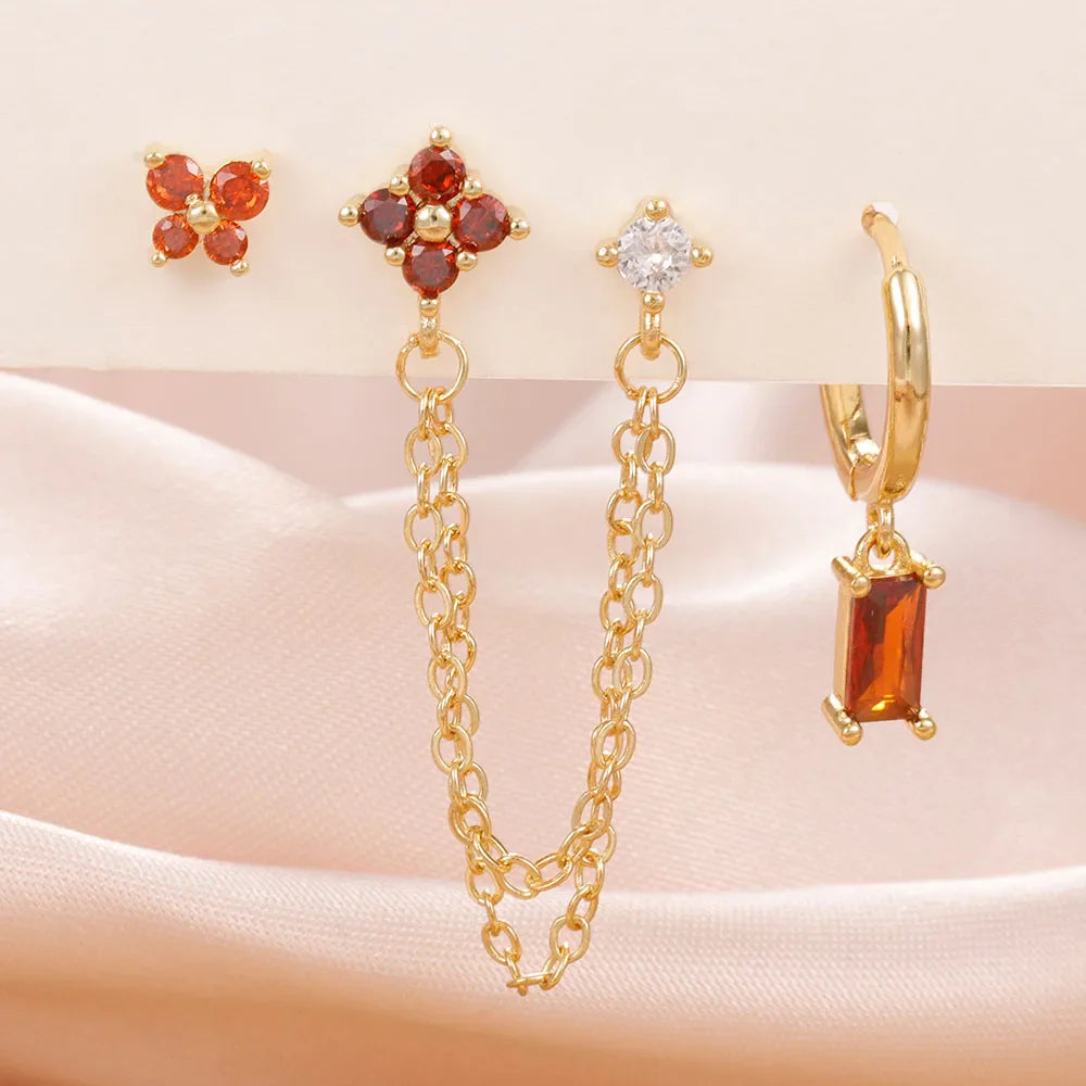 SORI STYLE Zodiac Birthstone Earrings Set for Everyday Celestial Style — packaging