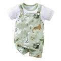 SORI STYLE Cute Zoo Animal Print Infant Romper for Everyday Comfort — color detail