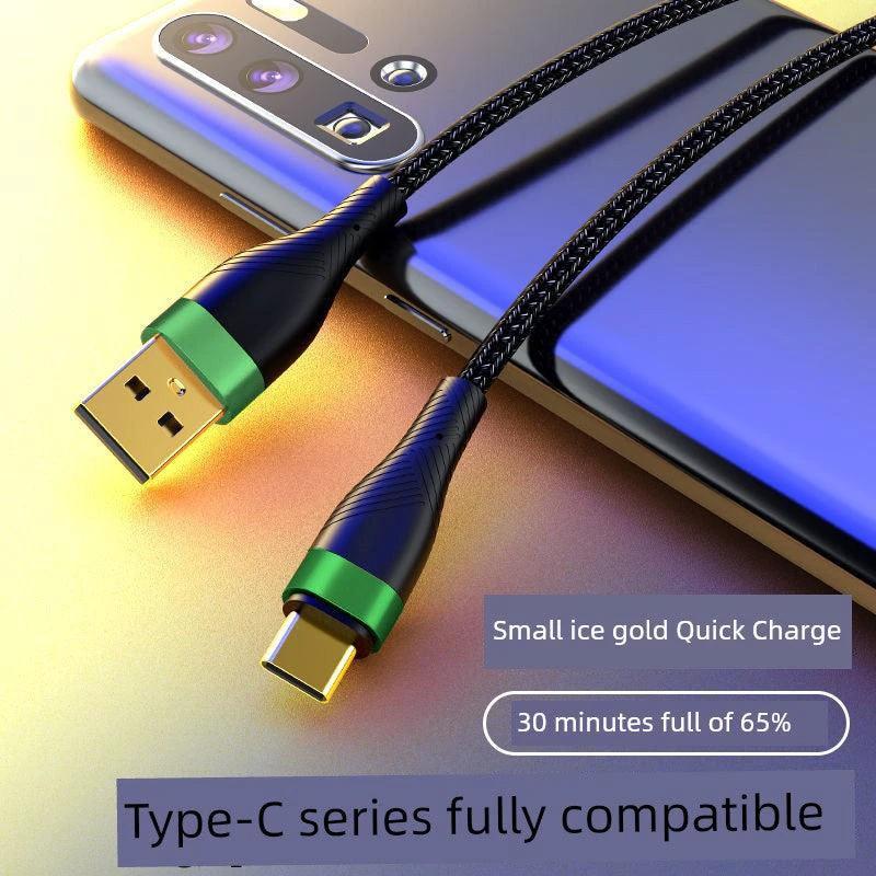 Double-Headed Typec Data Cable Mobile Phone Computer Car Universal Male-to-Male CTOC Flash Charging Cable 2 M Long Fast Charging