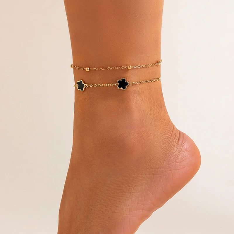 Envy NYC Envy NYC Clover Anklet Braclet — detail shot 7