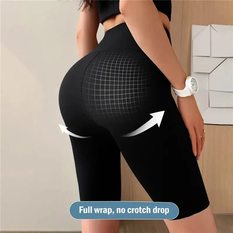 Perfecsy M-XL Women Shorts Sports Shorts For Women New Cycling Jogging Fitness High Waist Push Up Gym shorts Leggings Yoga Cl