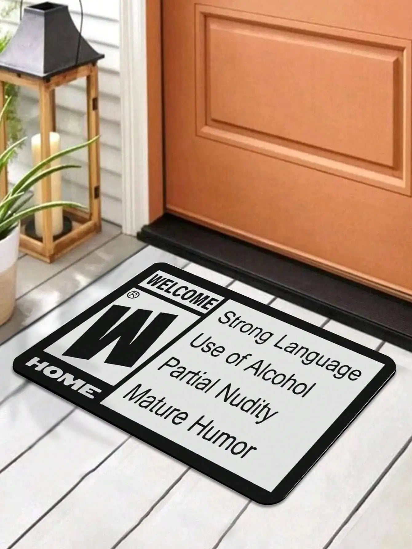 Perfecsy VIKAMA Welcome Printed Carpet, Durable and Washable, Crystal Velvet Home Entrance Doormat, Bedroom Entrance Mat, Hom