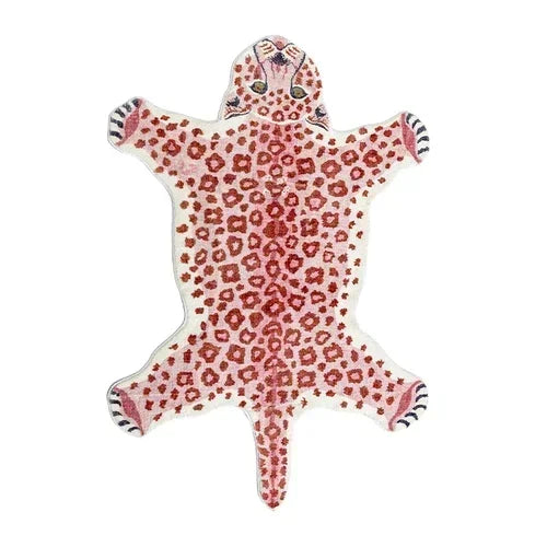 Perfecsy VIKAMA Cartoon Leopard Carpet For Cooling And Warmth, Home Decoration, Bedroom Plush Floor Mat, Living Room Rest Are