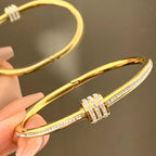 Envy NYC Envy NYC Designer 18K Titanium Steel Bracelet — detail shot 7