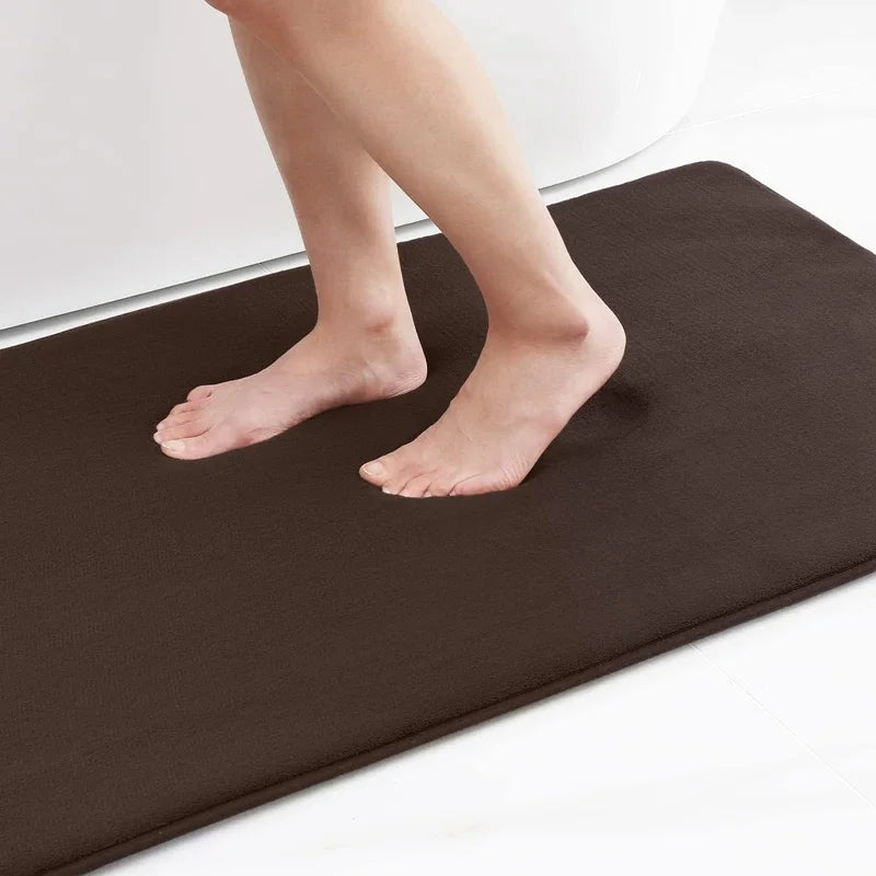 Perfecsy VIKAMA Bathroom Water-absorbent Floor Mats Bathroom Doorway Quick-drying Anti-fall Non-slip Foot Mats Restroom Mats 