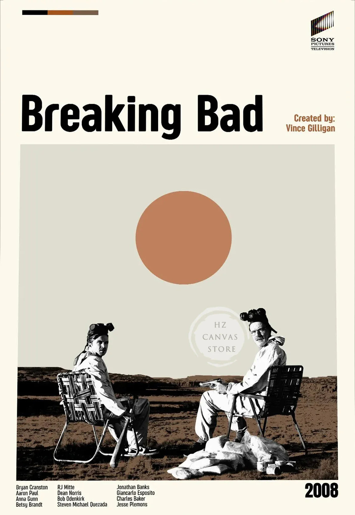 Perfecsy TV Series Movie Posters Set Breaking Bad Cars Fight Club Midcentury Modern Minimalist Retro Vintage Canvas Print Liv