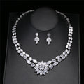 Envy NYC ZAKOL Brand Gorgeous Shiny Full Zirconia Earring Necklaces Jewelry Set Luxury… — detail shot 7