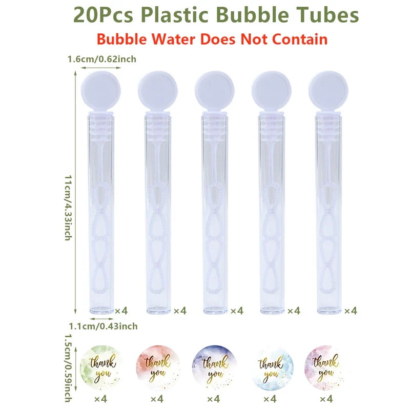 Perfecsy Wedding Party Bubble Soap Bottles Happy Wedding Party Decoration for Kids Thank you Bubble Soap Bottle Wedding Party
