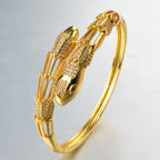 Envy NYC Envy NYC Snake CZ Zircon Bangle Bracelet — Envy NYC branding close-up