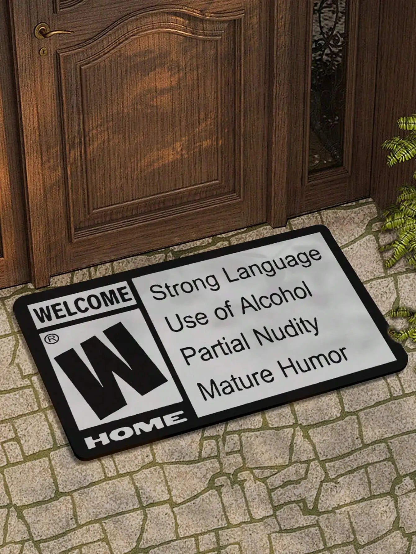 Perfecsy VIKAMA Welcome Printed Carpet, Durable and Washable, Crystal Velvet Home Entrance Doormat, Bedroom Entrance Mat, Hom