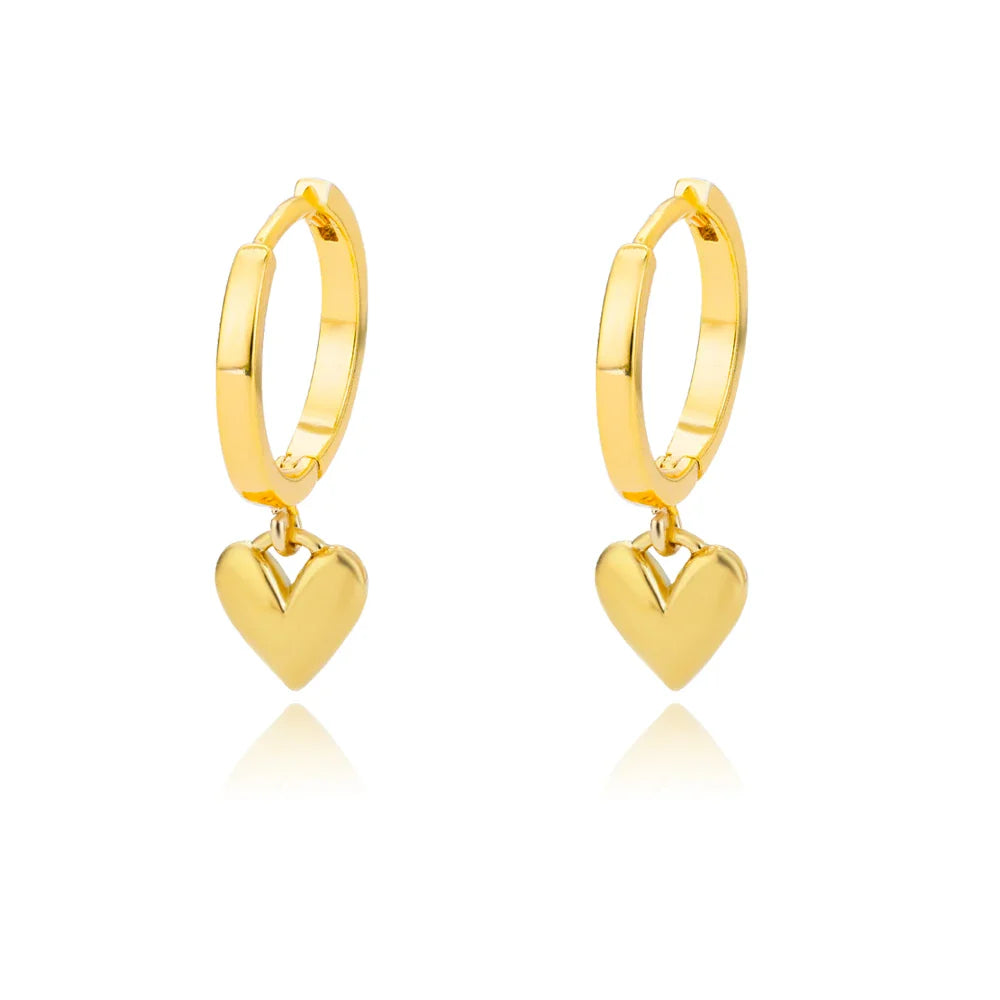 SORI STYLE Minimalist Star Hoop Earrings for Everyday Elegance — side view