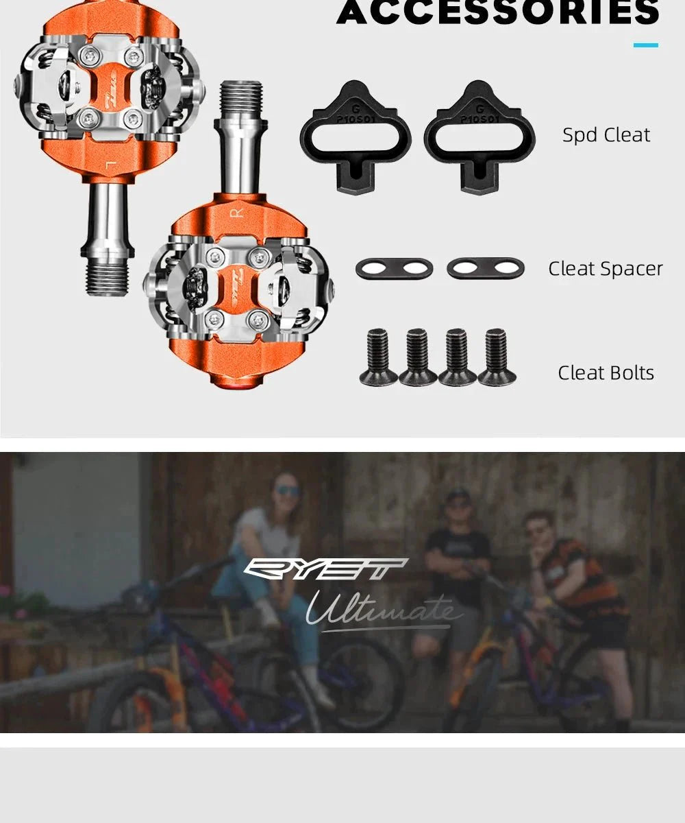 RYET MTB Clipless Pedals: Ultimate grip and control for your mountain biking adventures! 🚵🏼‍♂️