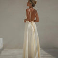 Envy NYC Envy NYC Sexy Backless Lace Up Sling Maxi Dress — detail shot 7