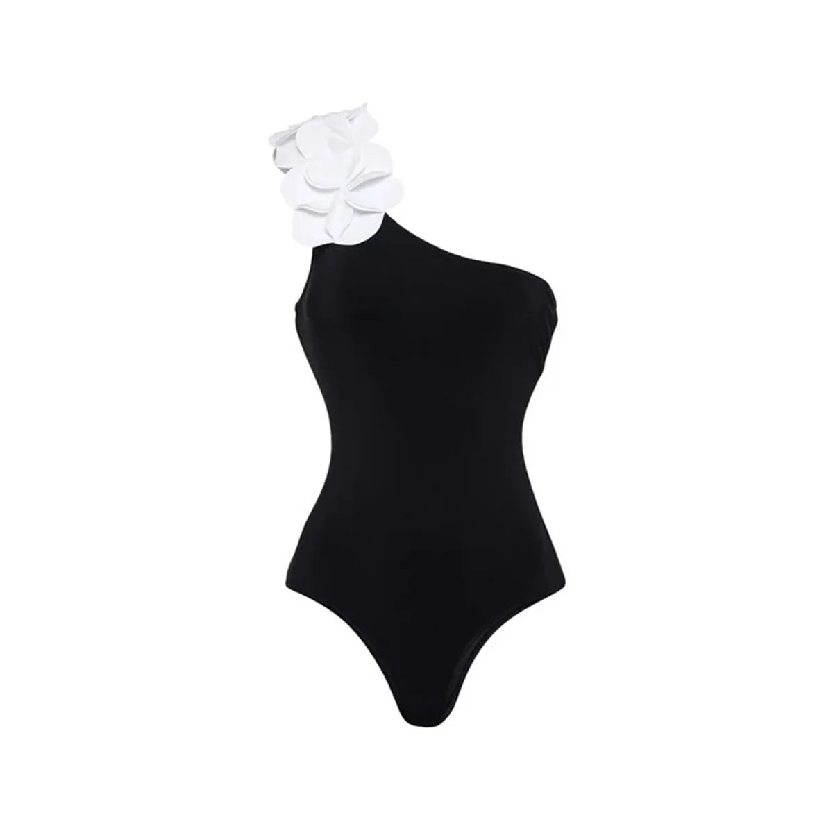 Women's 2 Piece Laser Flower Bandeau Bikini Set Push Up Swimsuit