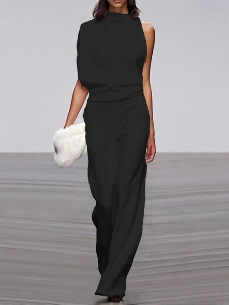Envy NYC Envy NYC Summer Sleeveless Collar Jumpsuit — product category context