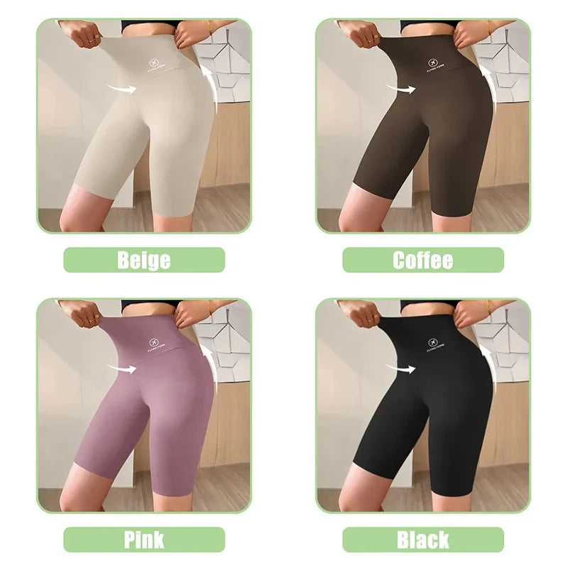 Perfecsy M-XL Women Shorts Sports Shorts For Women New Cycling Jogging Fitness High Waist Push Up Gym shorts Leggings Yoga Cl