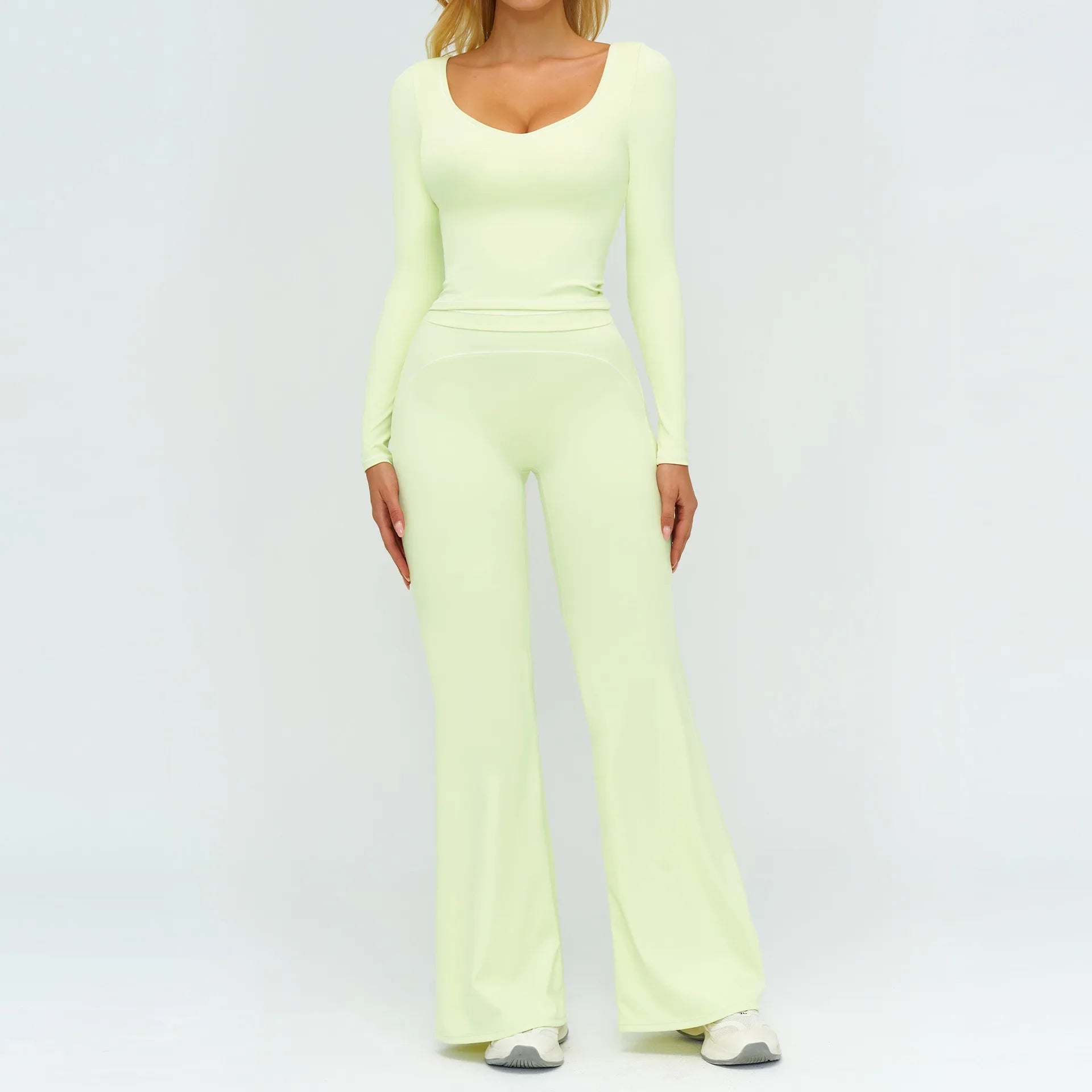 Women's Yoga Set 2 Piece Tracksuit Long Sleeve Sportswear