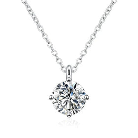 VVS1 D Moissanite Diamond Pendant Necklace for Women