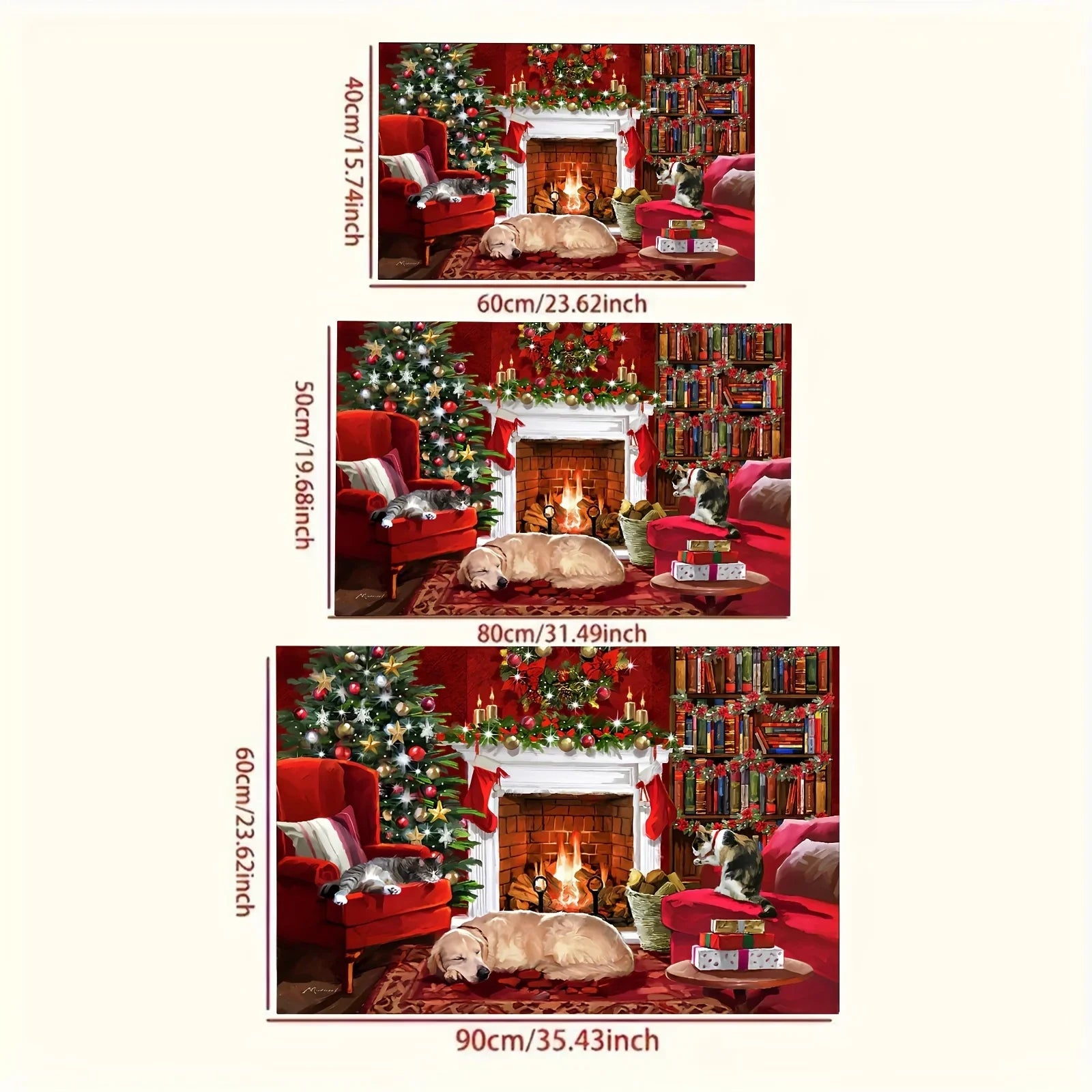 Perfecsy VIKAMA Christmas carpet soft doormat Christmas tree romantic floor mat living room carpet Rug For Bedroom Welcome Ma