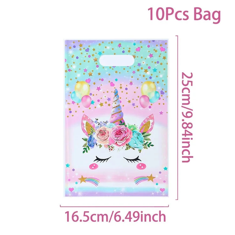 Perfecsy Unicorn Party Disposable Tablecloth Unicorn Birthday Party Decoration Girl Disposable Tableware Tablecloth Girls Bab