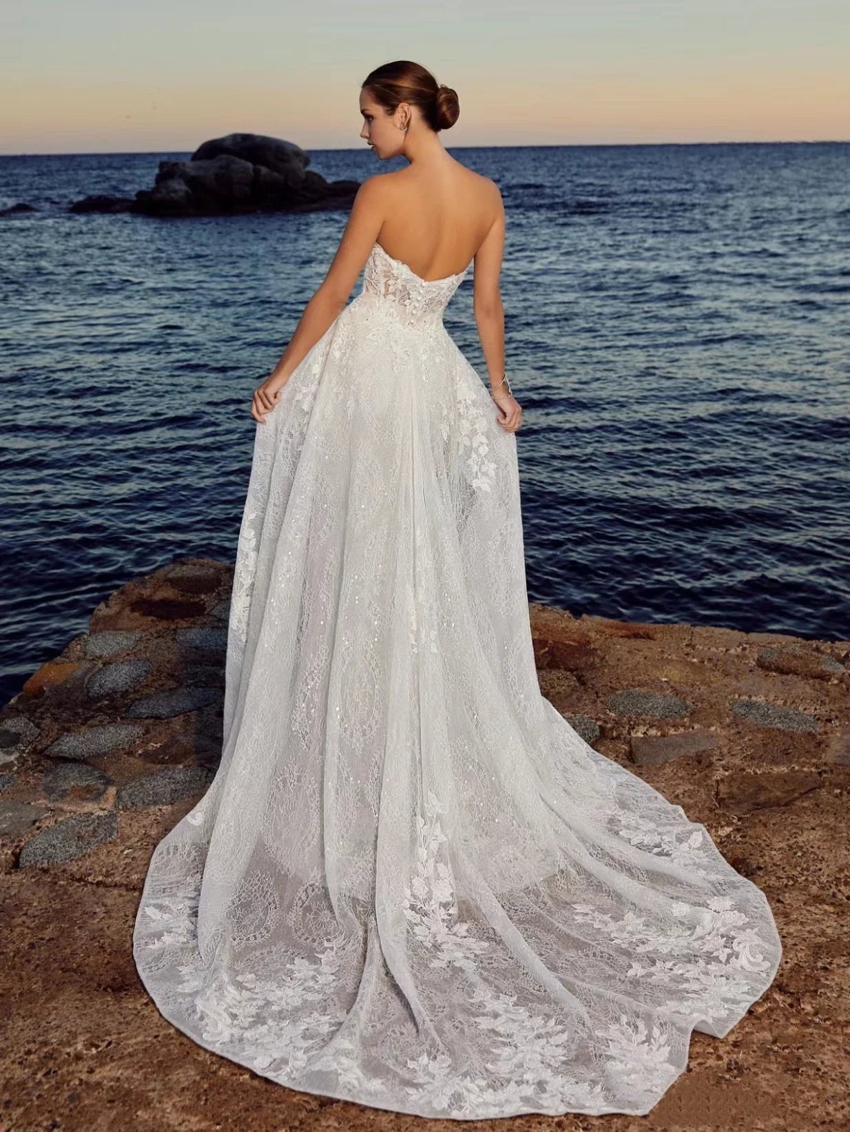 Envy NYC Envy NYC Beach Wedding Dresses With Detachable Train — product category context