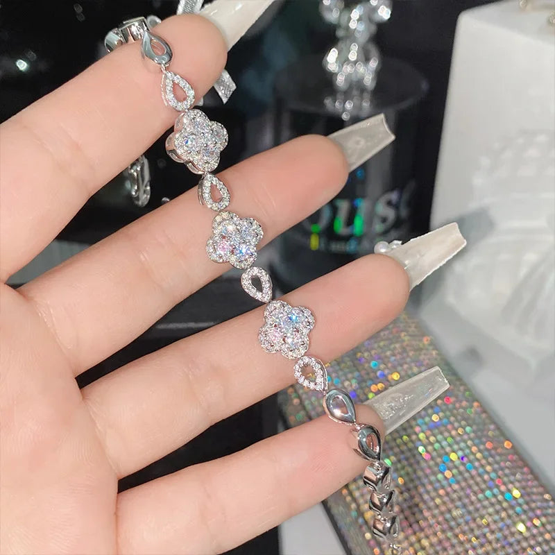 MyClosetAid Four petal flower bracelet — alternative angle