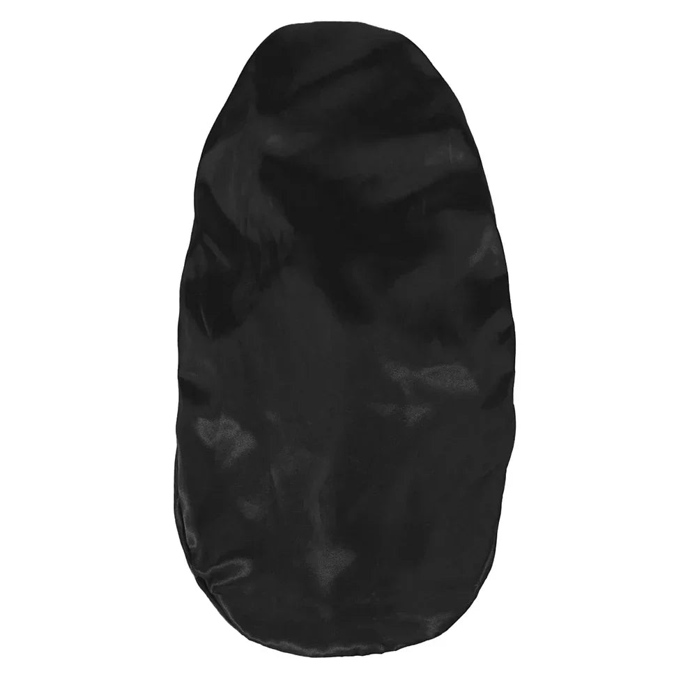 Perfecsy Women Bonnet Satin Sleeping Hat Long Tail Braid Hair Night Sleep Cap Head Cover Bonnets Shower Caps for Sauna Bathin