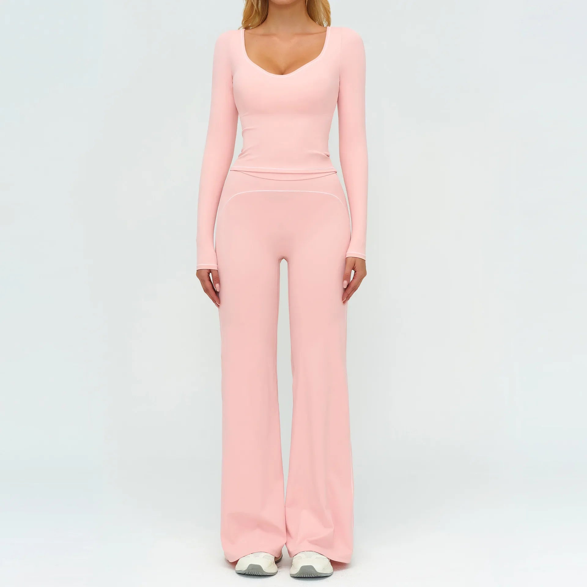 Women's Yoga Set 2 Piece Tracksuit Long Sleeve Sportswear