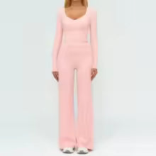 Women's Yoga Set 2 Piece Tracksuit Long Sleeve Sportswear