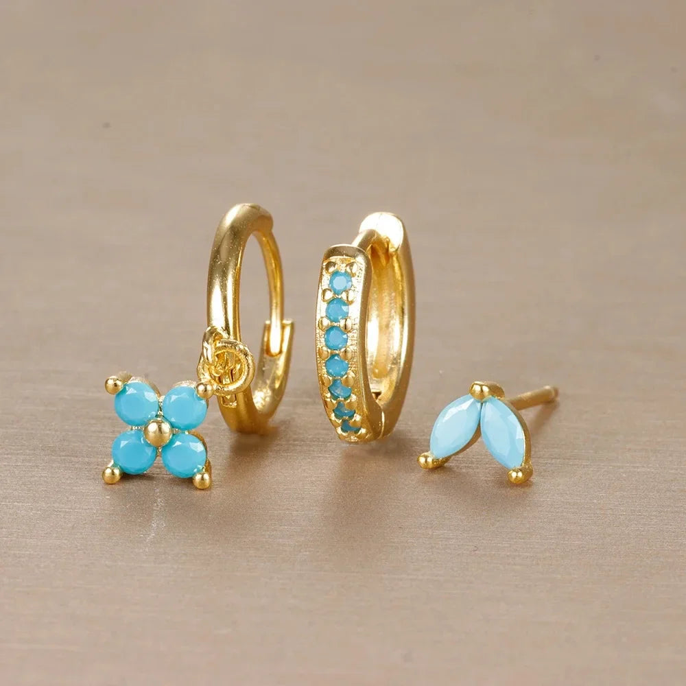 SORI STYLE 3PCS Flower Drop and Dangle Earring — comparison shot