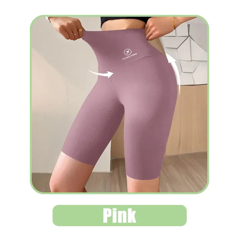 Perfecsy M-XL Women Shorts Sports Shorts For Women New Cycling Jogging Fitness High Waist Push Up Gym shorts Leggings Yoga Cl