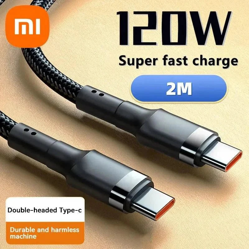 Xiaomi 120W Fast Charger PD Quick Charging High Quality USB C TO USB Type C Cable For iPhone 15 Plus Pro Max Samsung S24