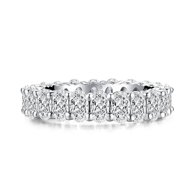 MyClosetAid 925 Sterling Silver Eternity Band — alternative angle
