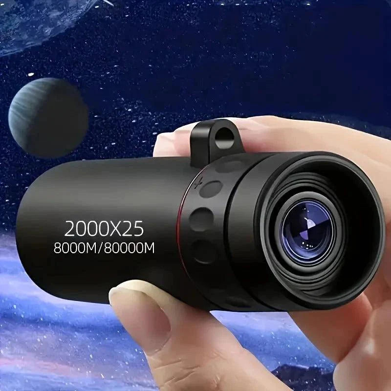 HD Monocular Telescope 2000X25 - Compact Portable for Outdoor Activities