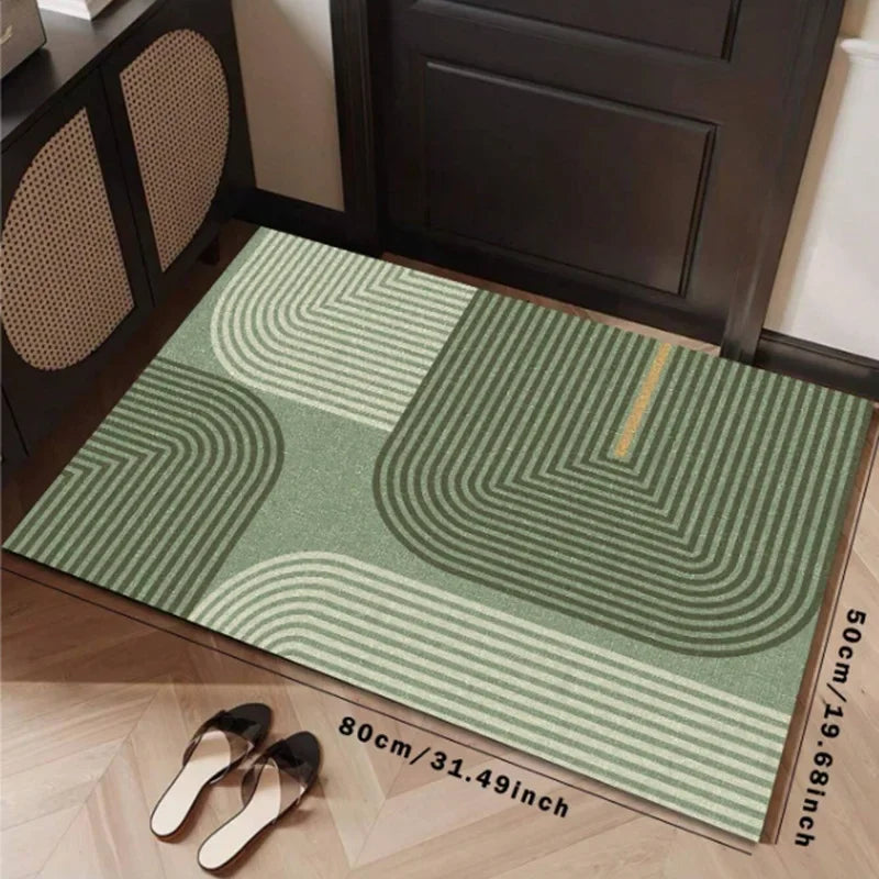 Perfecsy VIKAMA Minimalist Line Rug, Entrance Hallway Doormat, Kitchen And Bathroom Door Mat Stain-Resistant And Easy-Clean H